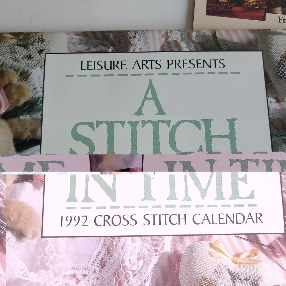 Vanessa Aunt Collection Vintage Calendar 1989 wtih Patterns misc lot of 4